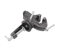 Fdit Clamp On Bench Vise 360 Degree Rotating Table Vise Cast Steel Small with Fine Milling Dovetail Track for Woodworking Jewelry Making Model Repair
