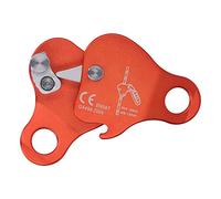 Fdit Climbing Rope Grab, Aluminum Alloy Self Locking Ascender for 8 to 13mm Ropes, EN567 Certified Fall Protection Device for Rock Climbing Mountaineering and Rescue Operations (Orange)
