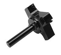 Fdit CNC Spoilboard Surfacing Router Bit 4 Flute Slab Flattening Planing Head, with 4 Sided Carbide Inserts and Anti Vibration Design, for Grooving Edge Treatment and Releveling