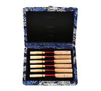 Fdit Compact Holzoel -Boe -Reed Case, Durable and Light, Moisture Prevention, Green, for the Storage of 6 Oboe Reed Stores (Blue)