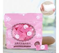 Fdit Compressed Towel, Non Woven Fabric Mini Face Cloth for Travel Camping Office, with High Absorption Soft and Safe (50 pieces)