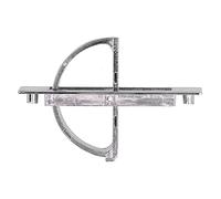 Fdit Concealed Drawer Handle Concealed Pull Handle Recessed Cabinet 180 Degree Rotatable Zinc Alloy Brushed with Arc Large Grip Design for Tatami Cabinet Drawer Bookcase