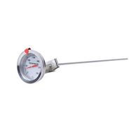 Fdit Cooking Thermometer, 12" Long Stainless Steel Kitchen Cooking Probe Thermometer With Clip for BBQ Food Meat Homebrew Wine Kettle