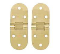 Fdit Copper Tray Hinge, Round Edge Smooth Silent Motion Mechanism for Sewing Machine Folding Table Furniture, with Easy Installation No Need to Open Hole