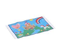 Fdit Cute 1:12 Dollhouse Woven Rug for Miniature Decor with Soft Silk Material for Mini Living Room and Bedroom (dream castle)