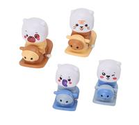 Fdit Cute Animal Wind Up Animals Clockwork Walking Toys for Toddlers, Fun Sliding Action for Parent Child Interaction, 4 Pack Wind Up Toys