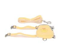 Fdit Cute Pet Vest Backpack Harness Leash with Animal Pattern for Cats Small Dogs Walking and Exploring Durable Polyester Cotton (Chick)