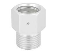 Fdit Cylinder Adapter Connector Female TR21-4 to Male W21.8-14 Thread Converter for Aquarium CO2 Regulator and Homebrew Beer with Aluminum Construction
