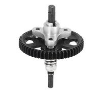 Fdit Differential Gear Complete Slipper Clutch, 54T Aluminum Steel Gear Set with Low Noise Performance for Remote Control Car (Silver)