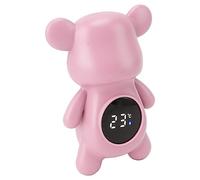 Fdit Digital Baby Bath Thermometer Portable ABS Material Water Thermometer for Room Temperature (Pink)