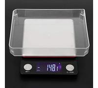 Fdit Digital Kitchen Scale USB Rechargeable 5kg 0.1g High Precision with Stainless Steel Platform and Multi-Unit Conversion for Baking Cooking Food Portioning