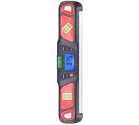 Fdit Digital Level, High Accuracy 0.05° Resolution with 3 Modes Slope Switching and Drop Protection, for Home Decoration Garden Work Industrial Operations (Red)