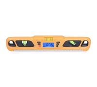 Fdit Digital Level, High Accuracy 0.05° Resolution with 3 Modes Slope Switching and Drop Protection, for Home Decoration Garden Work Industrial Operations (Orange)