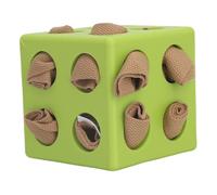 Fdit Dog Enrichment Toy Snuffle Ball, Snuffle Cube Puzzle Mat Multifunctional Safe Treat Dispenser with Foraging Nose Work for Home Use (Green)