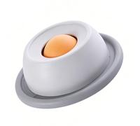 Fdit Dog Liquid Food Lick Bowl, Slow Feeder Rolling Ball Design Non Slip Pet Interactive Toy for Dog Bone Broth Yogurt Wet Treat (Gray)