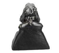 Fdit Dog Memorial Headstone, Personalized Resin Pet Grave Marker Animal Sculpture Dog Statue for Outdoor Garden Yard Decoration