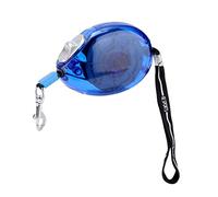 Fdit Dog Necklace Locking Mechanism Retractable Gip Comfortable Grip Adapted to Daily Walking Owners and Active Animals Training (Blue)