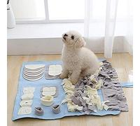 Fdit Dog Sniffing Training Mat Dog Nosework Blanket Scent Game Pad 65x65cm Large Fleece Lick Mat with Non Slip Bottom for Stress Relief Mental Stimulation (Assorted Color)