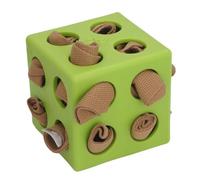 Fdit Dog Snuffle Ball, Interactive Puzzle Feeder with Polyester Fabric for Slower Eating Behavior Training and Canine Mental Stimulation and Play (Green)