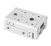Fdit Double Action Linear Table Air Cylinder 2 Times Output Force Thin Volume Space Saving Crossing Roller Guide Design with Built in Magnetic Ring for 3 Side Installation Accuracy