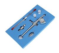 Fdit Dual Action Airbrush Set, Gravity Feed Spray Gun for Cake Art (Copper)