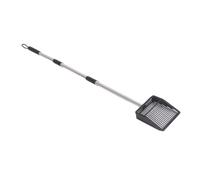 Fdit Durable Stainless Steel Metal Cat Litter Scoop Non Stick Long Handle Shovel for Easy Maintenance, Sturdy Construction for Heavy Duty Use for Cat Litter/Chicken Coop