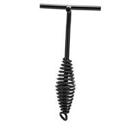 Fdit Dutch Oven Lid Lifter, 19.5cm Cast Iron Lid Lifter with Spiral Handle Essential Portable Lid Lifting Tool for Outdoor Camping Hiking Cooking