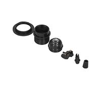 Fdit E27 Light Socket, Half Thread Screw Lamp Holder with Cord Buckle, Insulated High Strength PPA Plastic Shell, Conductive Copper Sheet, for Home Use