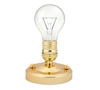 Fdit E27 Socket Adapter E26/E27 Vintage Industrial Ceiling/Wall Light Base Holder Pendant Bulb Lamp Screw Socket(Gold)