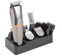 Fdit Electric Hair Clipper Trimmer Styling Tool for Men USB Charging Hair Cutting Machine for Home Use Steel Black 6in1 Cutter Styling Tool