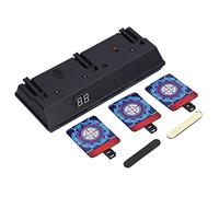 Fdit Electric Scoring Target, Automatic Reset Flash Sound LED Toy with 3 Auto Reset Panels for Family Games Birthday Gifts