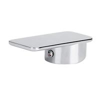 Fdit Faucet Handle, Zinc Alloy Water Tap Handle 50mm Chrome Plated Replacement Handle for Bathroom Basin Mixer Tap