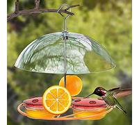 Fdit Feeder 8 Feeding Ports 16oz Nectar with High View Perch and Built in Moat for Outdoors Hanging Anti Squirrel (Anti-squirrel feeder)