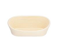 Fdit Fermentation Basket, Bread Proofing Basket Kitchen Washable Baking Basketry for Homemade Sourdough and Artisan Bread (Off-white oval 25 * 15 * 8cm)