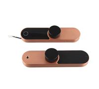 Fdit Fingerprint Password Lock with Bluetooth APP Control, Secure Multiple Unlocking Methods, Ideal for Office and Hotel Doors, Zinc Alloy, Size 10.04x2.48x1.89in