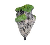 Fdit Floating Rock, Aquarium Fish Tank Floating Rocks Ornament Landscape Moss Flying Suspended Stone Decoration(Small)