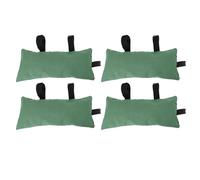 Fdit Flood Sand Bag Thickened Organic Silicone Reusable Zipper Closure Barrier Sandbag for Flood Control Door Window 4pcs (Green)