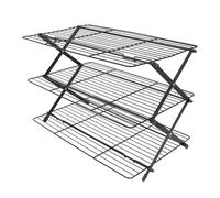 Fdit Folding Baking Cooling Rack Durable Space-Saving Design for Cooling Baked Goods Like Cookies and Cakes, Made of Iron, 1 Piece