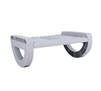 Fdit Foot Rest with Massage Function, Sturdy Rocking Foot Stool for Office, Home, Classroom, Lightweight and Portable, Relieve Fatigue Improve Work Efficiency (Gray)