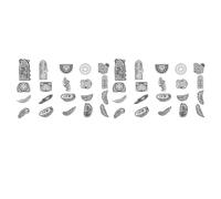 Fdit Handbook Stickers, 40pcs PET Stickers with 3D Light Shadow Effect