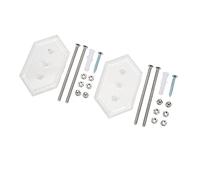 Fdit Hanger, Acrylic High Load Capacity Space Saving Easy Installation Wall Mount Deck Holder 2 Sets for Skateboarding Display and Storage (Transparent)