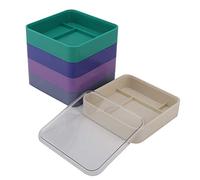 Fdit Hardware Pieces -Practical Storage Box of 5 Layers Watches Compact Memory Tools for The Use of School and Workshop (Quadrate)