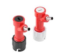 Fdit Home Brewing Connector Set Keg Coupler Disconnects for Gas and Liquid with Gray and Black Plastic Connectors for Draft Beer System