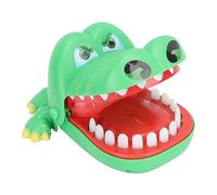 Fdit Home Portable Funny Finger Bite Game Child Adult Cartoon Animal Teeth Toy for Birthday Christmas Party Plastic Red and Green