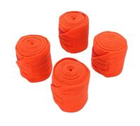 Fdit Horse Leg Wraps, 4Pcs Fleece Wraps for Training and Competition, 4.33x118.1 Inch Adjustable Leg Protection for Equestrian Activities (Red)