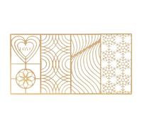 Fdit Ice Cube Stamp Tray Copper Creative Tool for Customized Beverages At