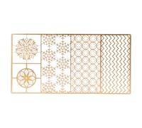 Fdit Ice Cube Stamp Tray Copper Creative Tool for Customized Beverages At