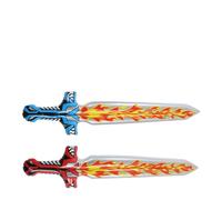 Fdit Inflatable Sword Toy Colorful 2pcs Water Party Role Playing Accessory Suitable for Children Above 3 Years Old Pool/Summer Swimming