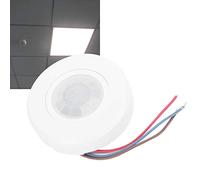 Fdit Infrared Motion Detector Mini Controller Intelligent Body Induction Switch for Home Office Plastic 7.5x7.5cm 1 Unit