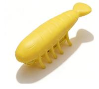 Fdit Interactive Moving Cat Toy, Automatic Teaser Toy with Obstacle Avoidance, Indoor Play Supply for Cats to Encourage Chasing and Exercise (Fish Yellow)